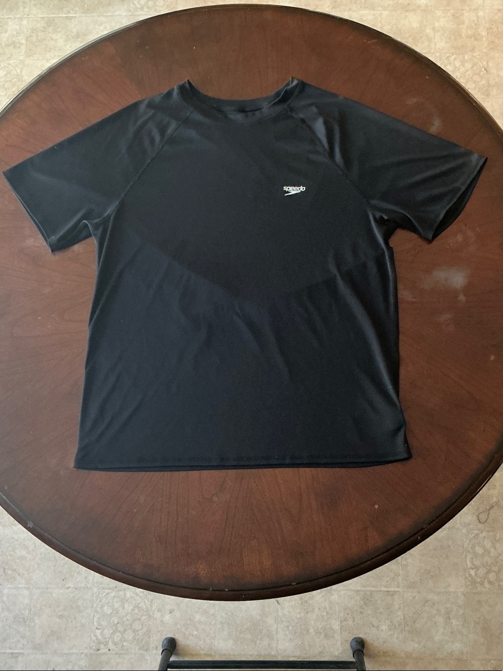 Speedo - Black Athletic Short Sleeve Swim Tee